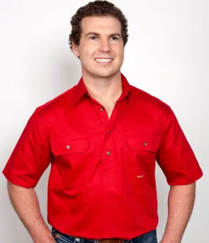10104CHI Just Country Mens Adam Work Shirt Short Sleeve