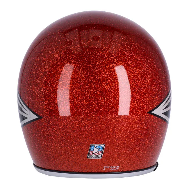 13 1/2 SKULL BUCKET HELMET FLAKE AMBER