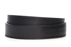 1.5" Black Buffalo Vegetable Tanned Leather Strap