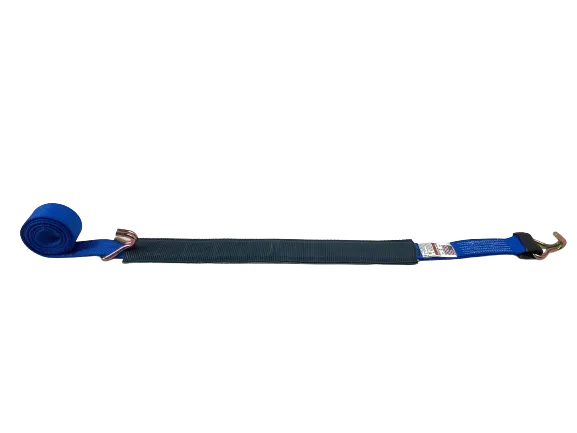 16 Feet BLUE Diamond Weave Replacement Wheel Strap with Low Pro Sleeve (Wire Hook)
