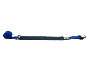 16 Feet BLUE Diamond Weave Replacement Wheel Strap with Low Pro Sleeve (Wire Hook)