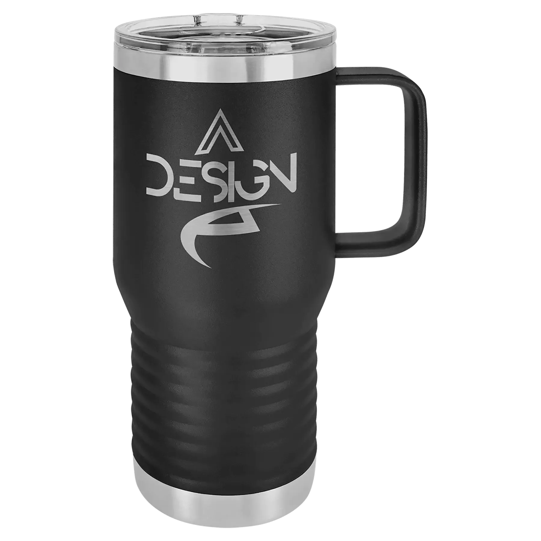 20 oz Travel Mug Tumbler With Handle Custom Engraved