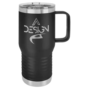 20 oz Travel Mug Tumbler With Handle Custom Engraved
