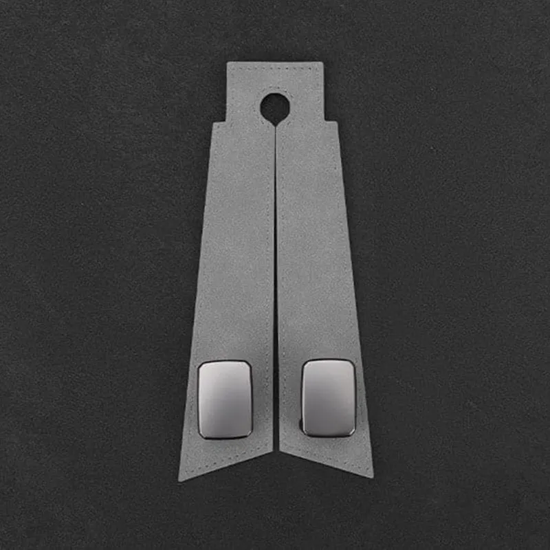 2Pcs Car Seat Back Cowhide Double Hooks Phone Holder