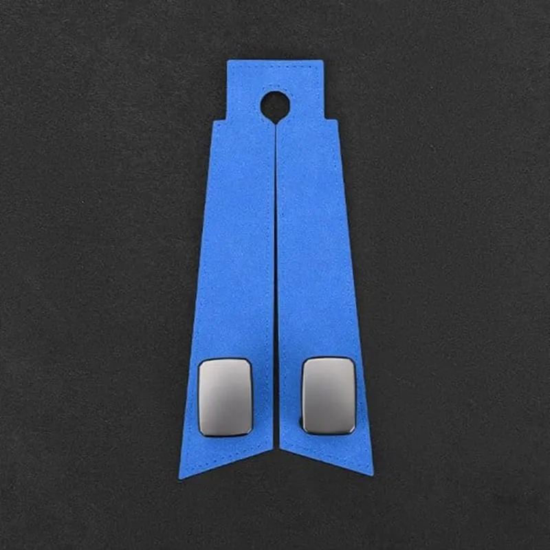 2Pcs Car Seat Back Cowhide Double Hooks Phone Holder