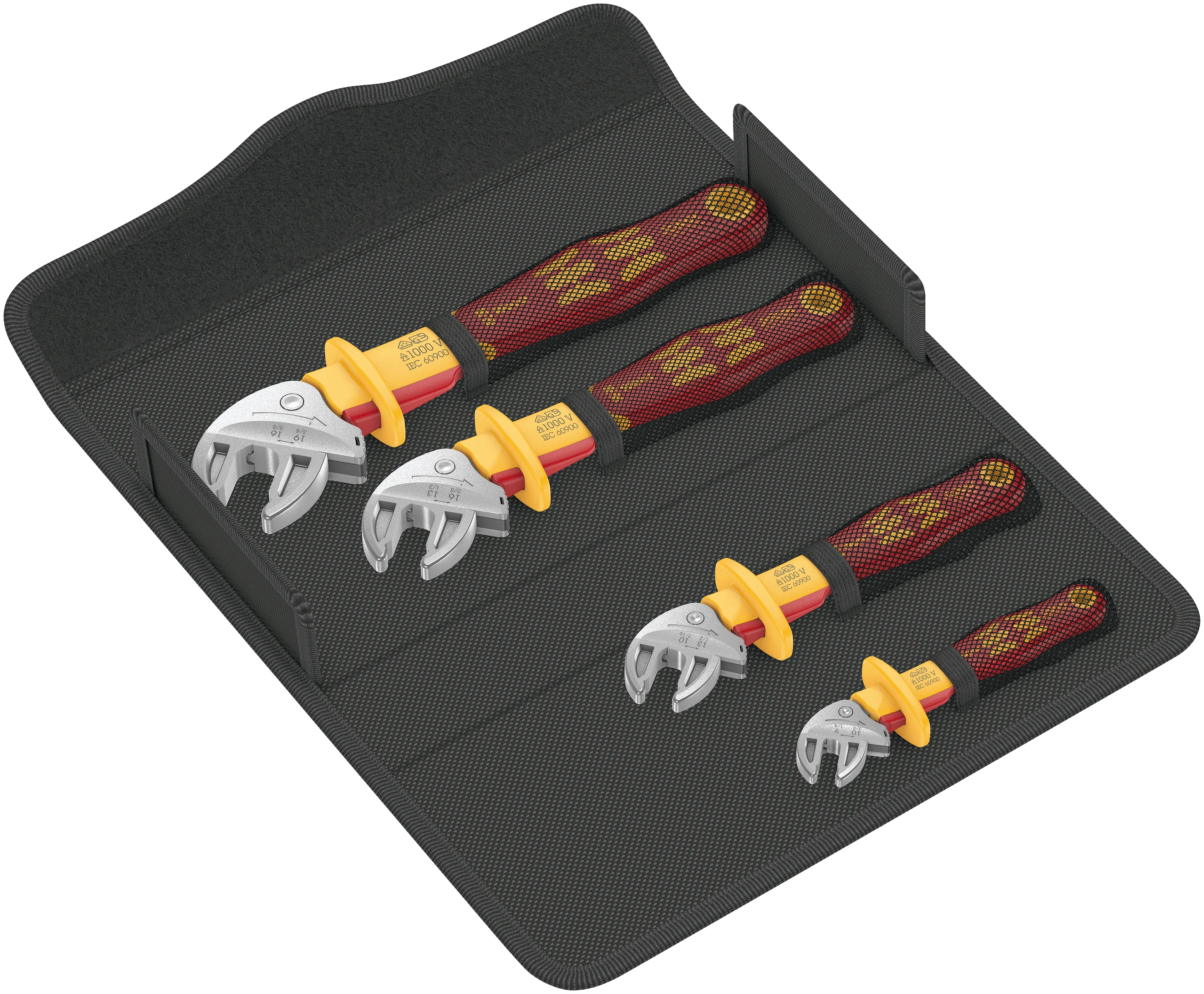 6004 Joker VDE 4 Set 1 VDE-insulated self-setting spanner set, 4 pieces - 05020170001