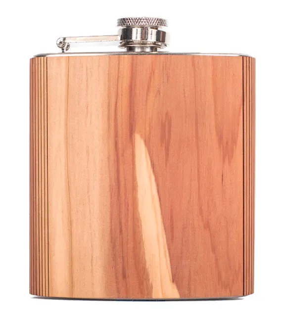6oz. Cedar Wood Flask
