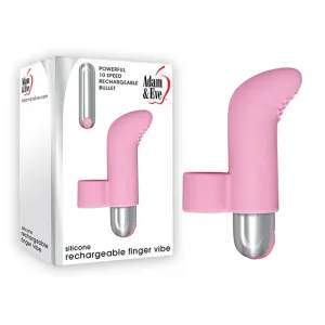 Adam & Eve Silicone Rechargeable Finger Vibe -  USB Rechargeable Finger Stimulator