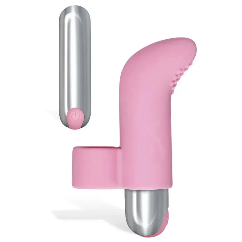 Adam & Eve Silicone Rechargeable Finger Vibe -  USB Rechargeable Finger Stimulator