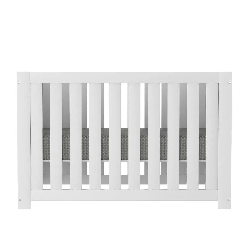 Adriana convertible crib, white