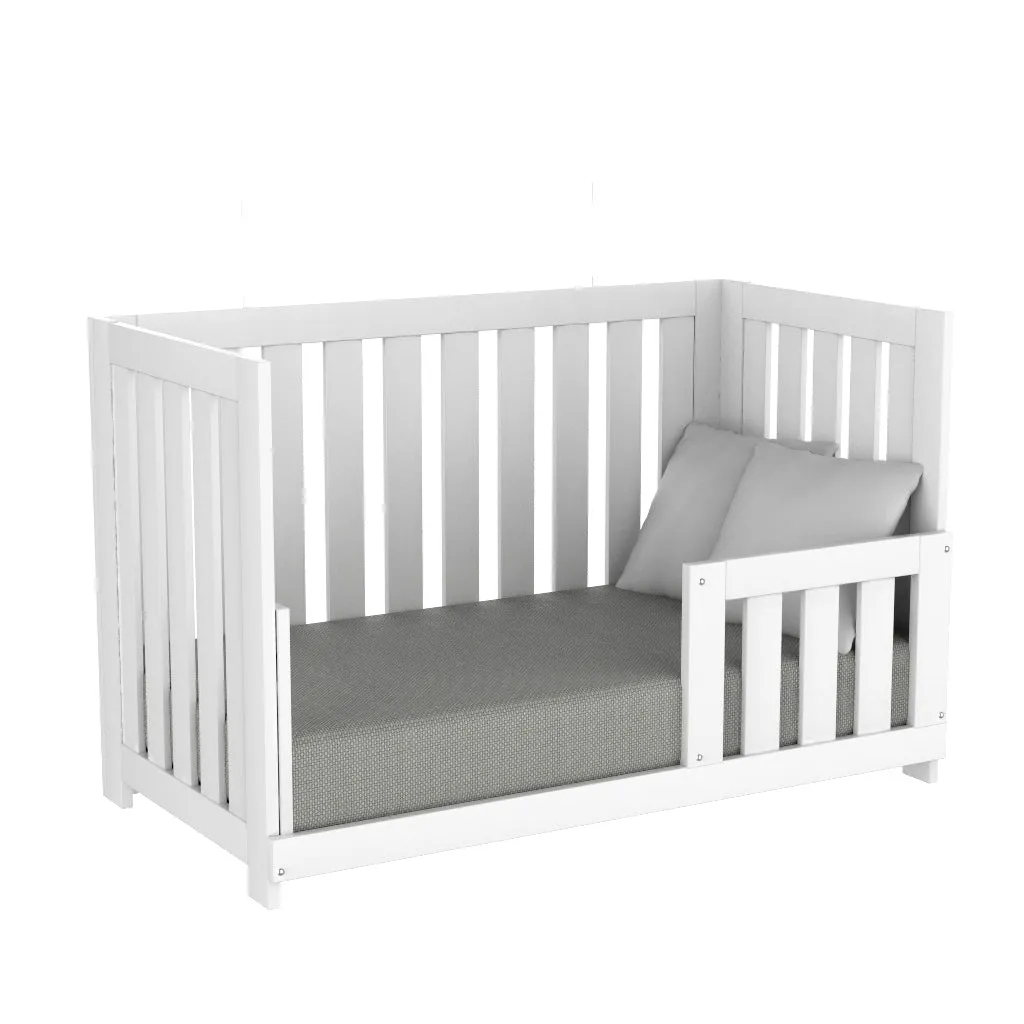 Adriana convertible crib, white