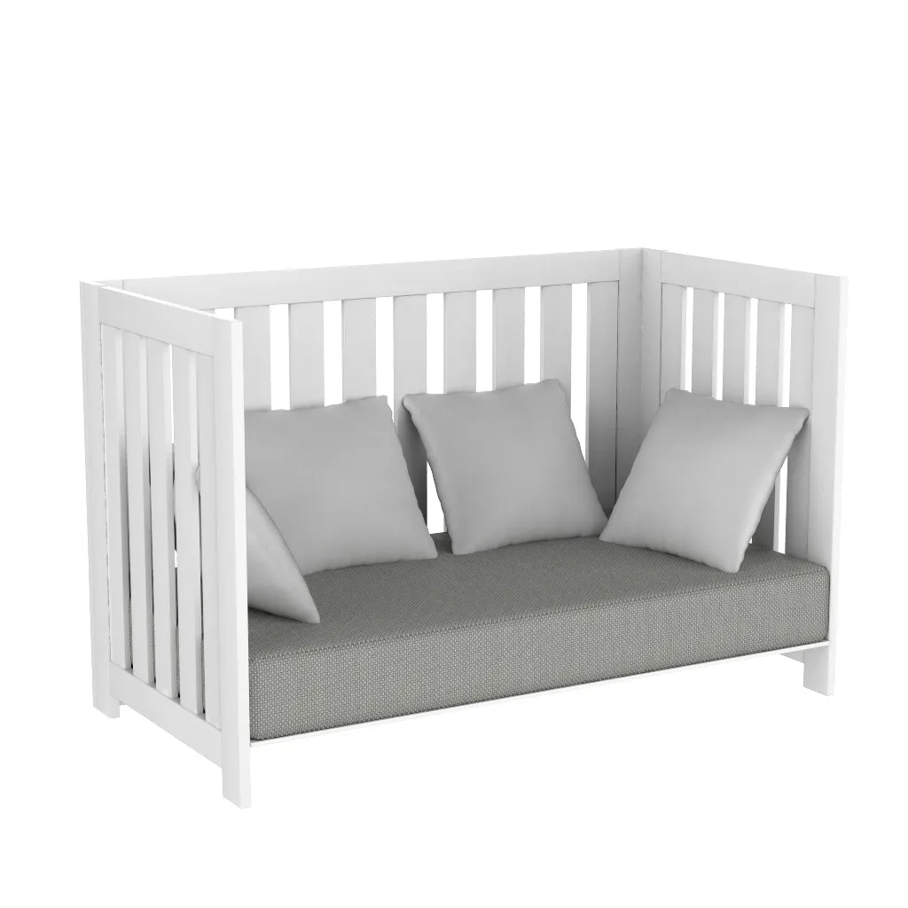 Adriana convertible crib, white
