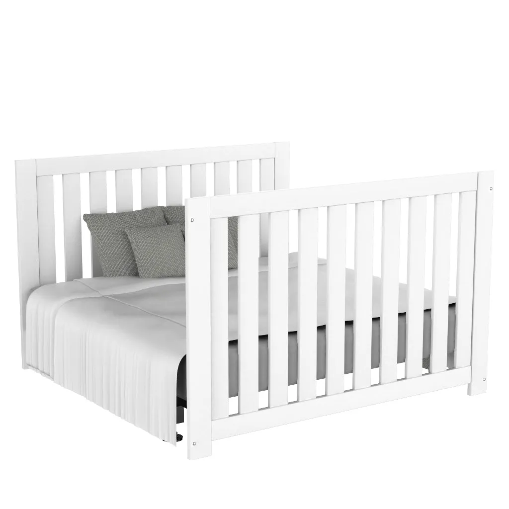 Adriana convertible crib, white
