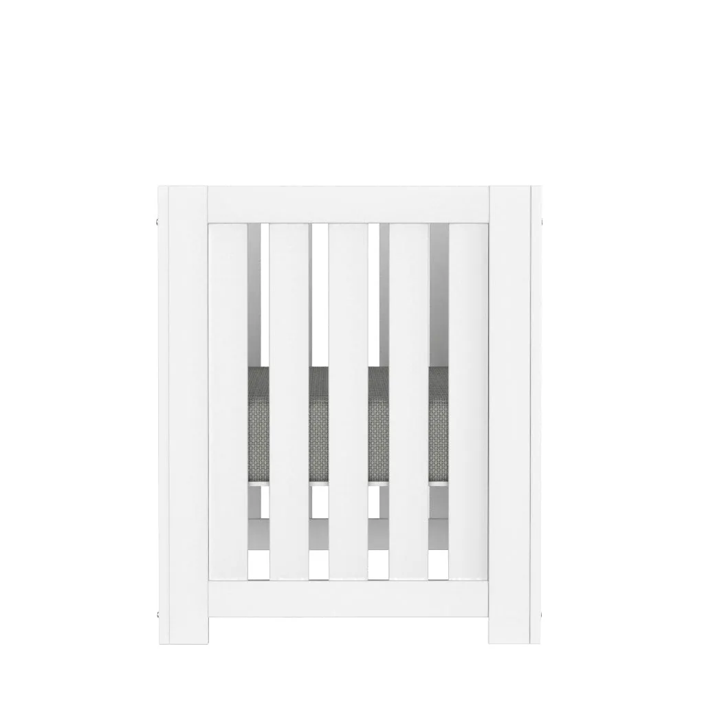 Adriana convertible crib, white