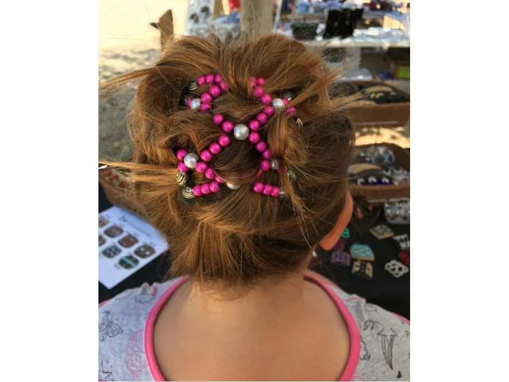 African Butterfly Chameleon Hair Comb - Beada Blonde 43