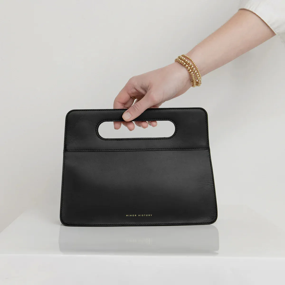 Afterparty Leather Clutch by Minor History