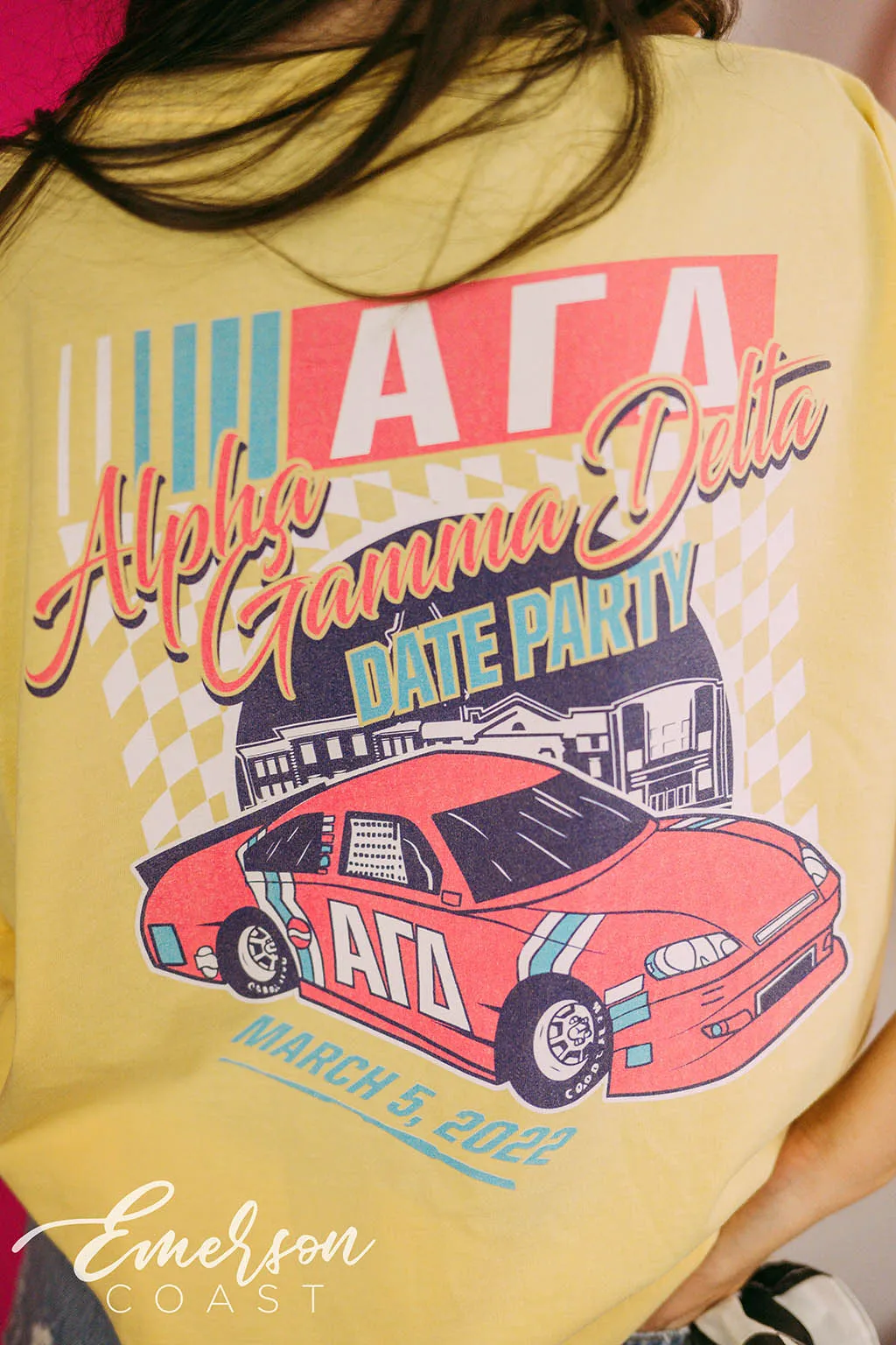 Alpha Gamma Delta Date Party Nascar Tee