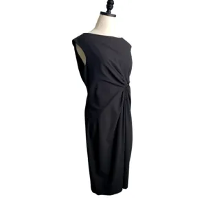 Anne Klein Center Rouched Sheath Rayon Crepe Jersey Events Evening Cocktail LBD