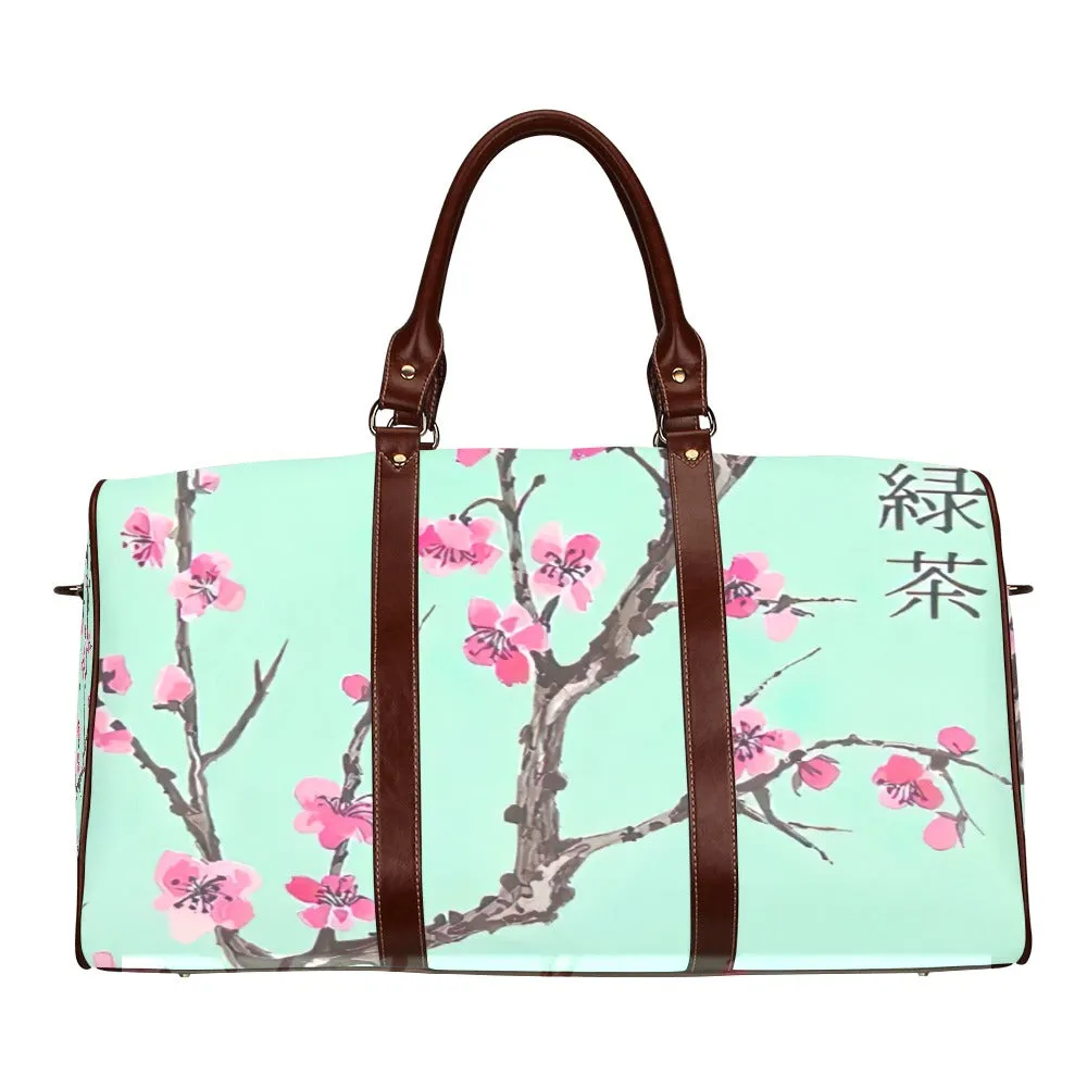 Arizona Green Tea Pattern Travel Bag Brown (Small)