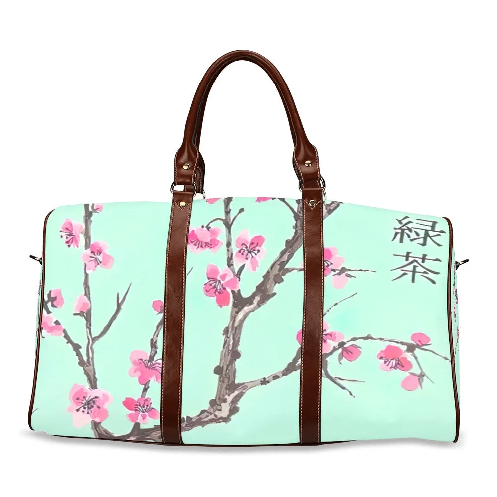Arizona Green Tea Pattern Travel Bag Brown (Small)