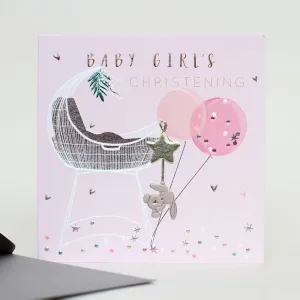 Baby Girl Christening Card
