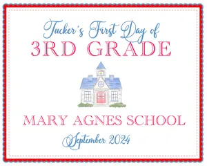 Back to School Sign-School House II