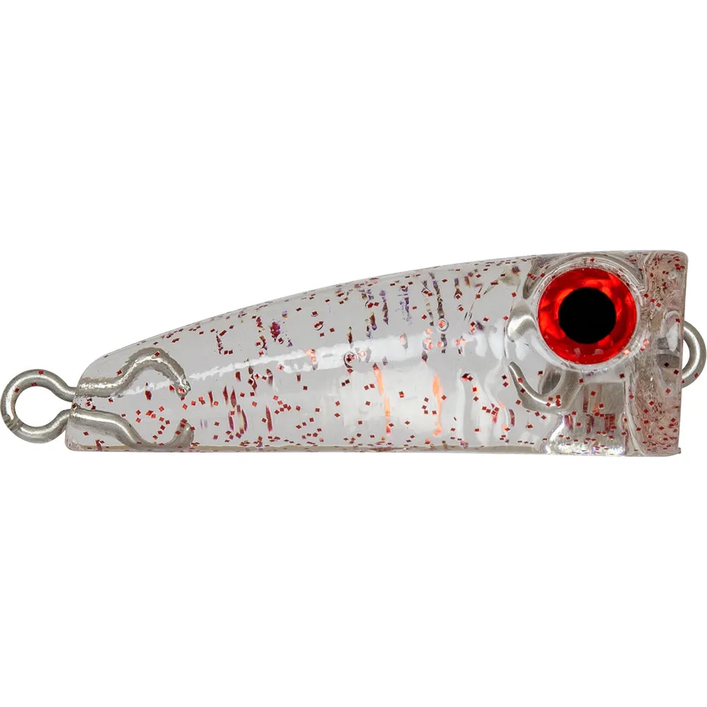 Bassday Crystal Pop Clear Surface Popper Fishing Lure - 30mm