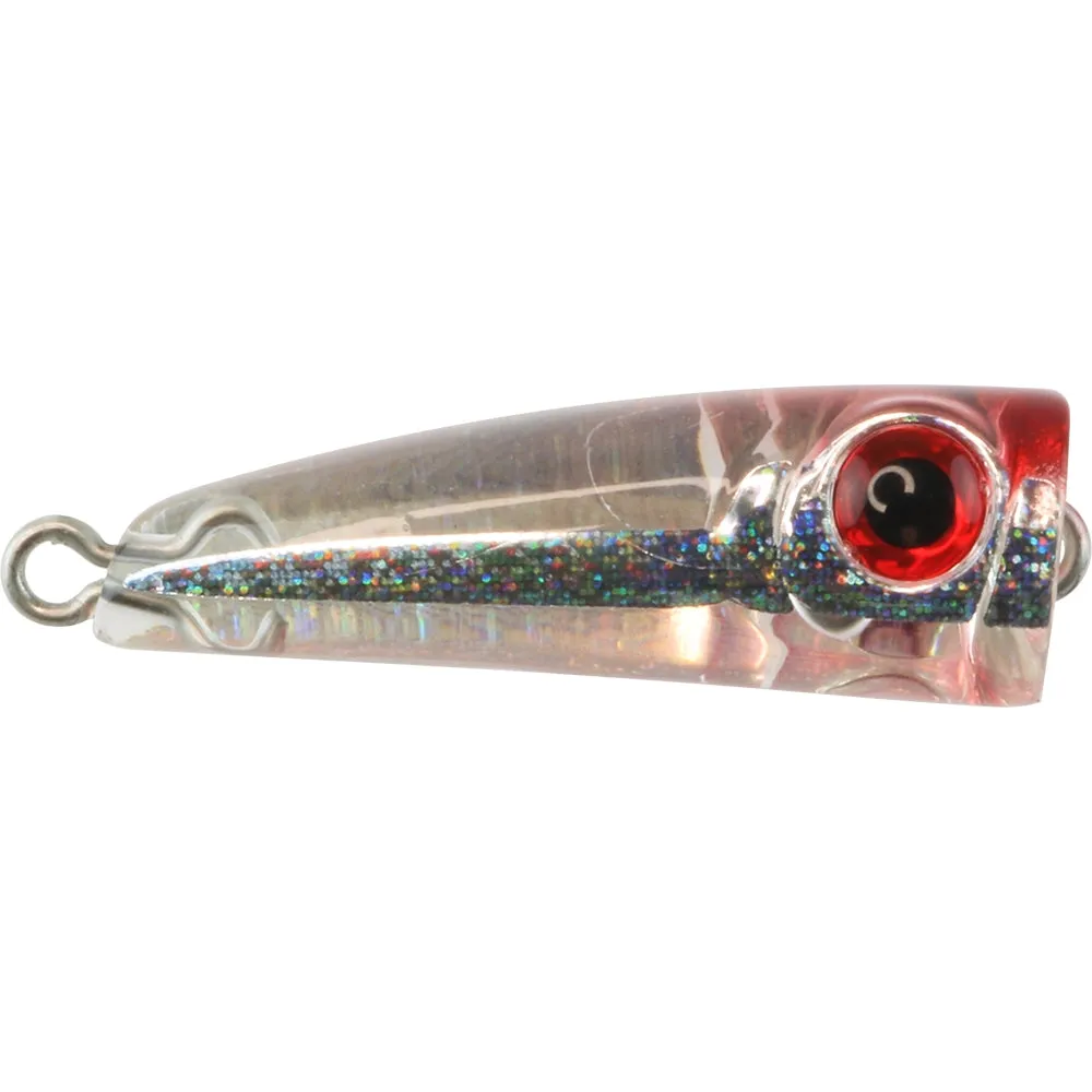 Bassday Crystal Pop Clear Surface Popper Fishing Lure - 30mm
