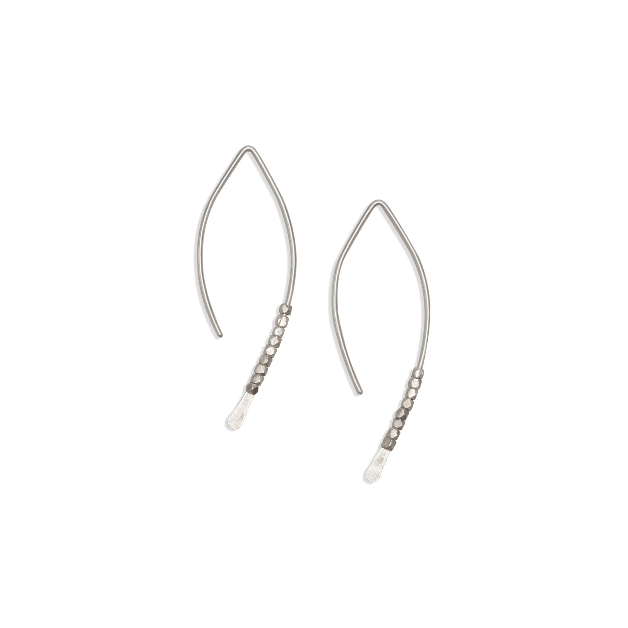 Beaded Crescent Earrings | Wedding Party Set