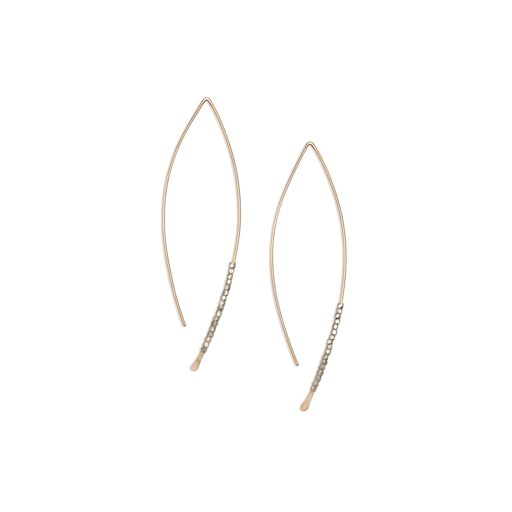 Beaded Crescent Earrings | Wedding Party Set