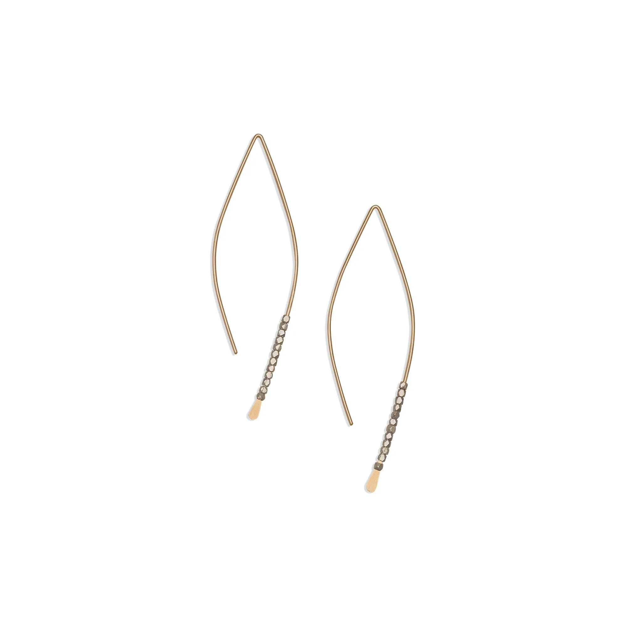 Beaded Crescent Earrings | Wedding Party Set