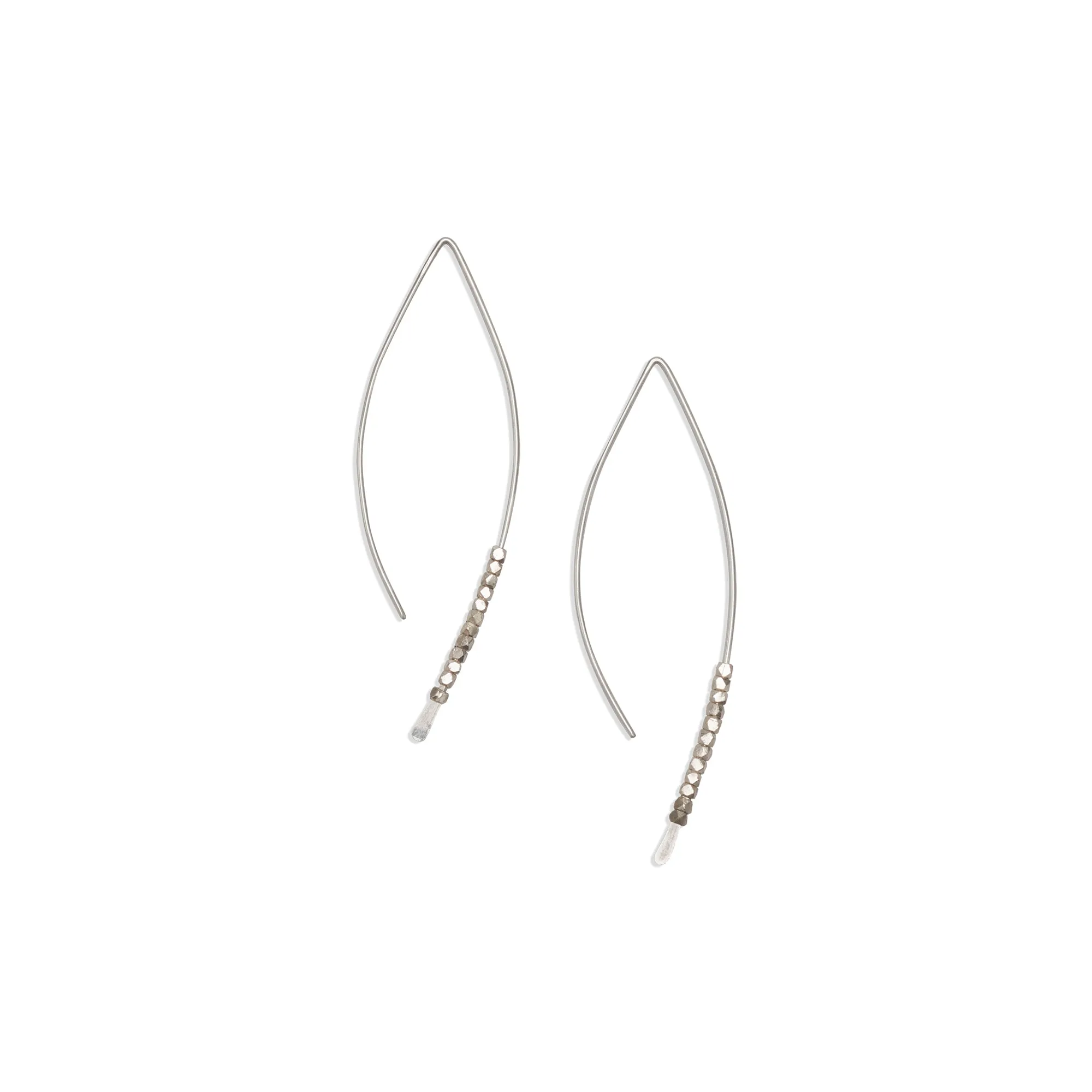 Beaded Crescent Earrings | Wedding Party Set