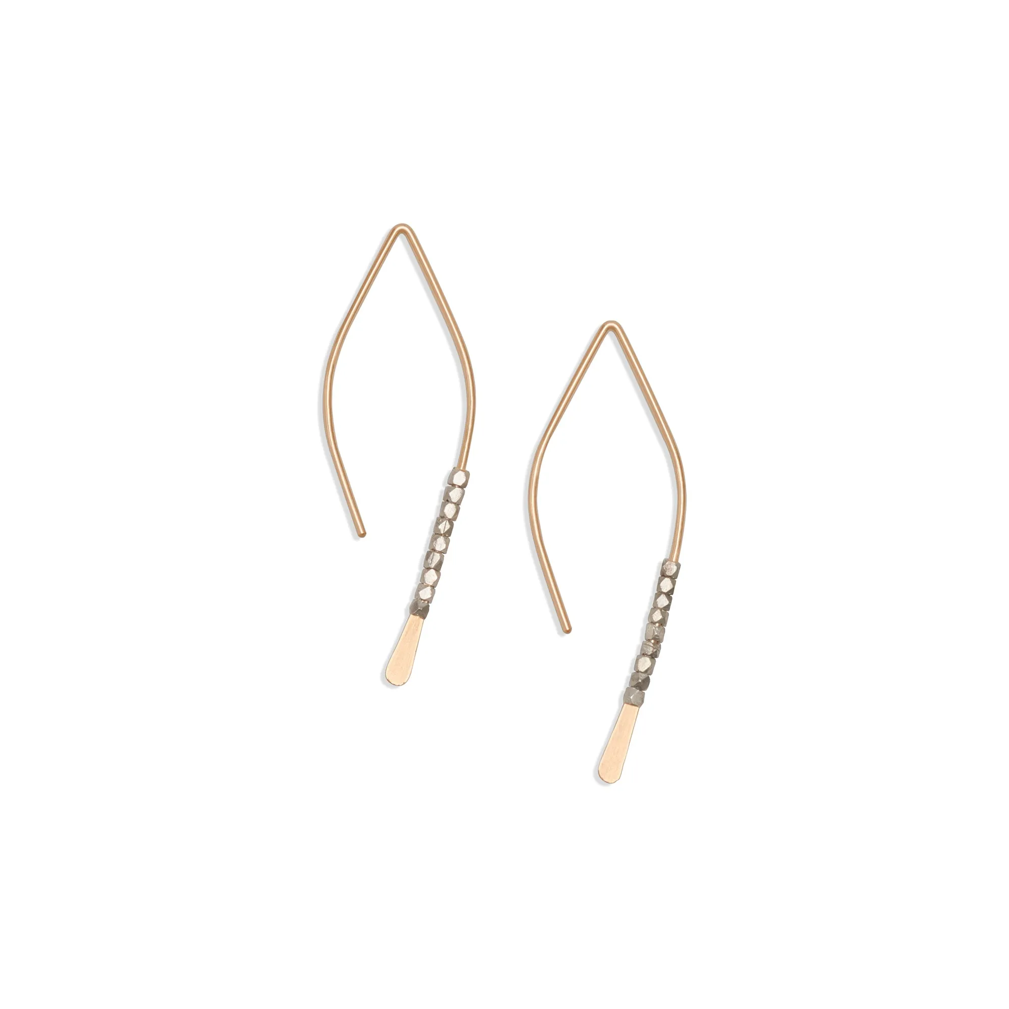 Beaded Crescent Earrings | Wedding Party Set