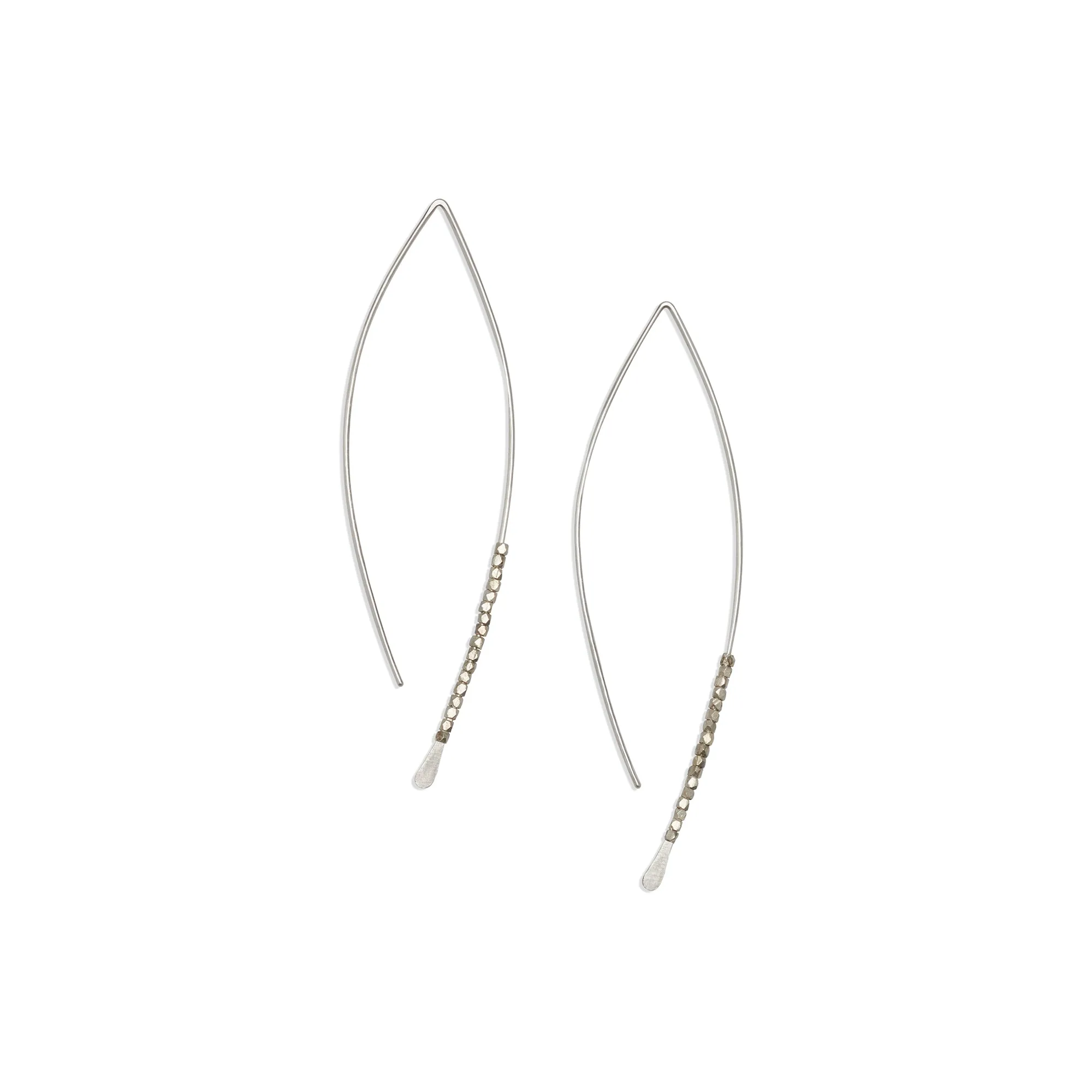 Beaded Crescent Earrings | Wedding Party Set