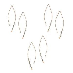 Beaded Crescent Earrings | Wedding Party Set