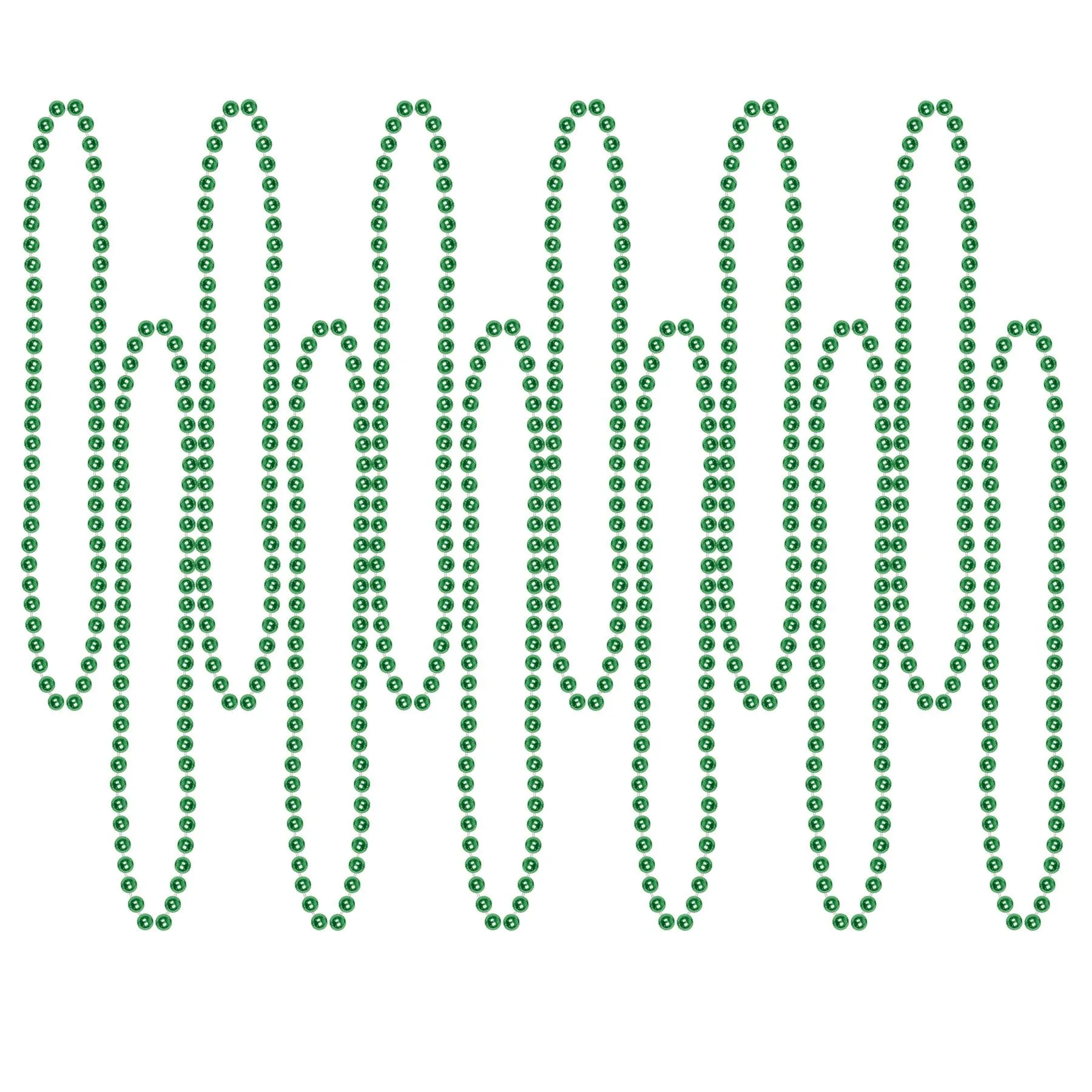 Beistle Green Party Beads (12/pkg) - Party Supply Decoration for General Occasion