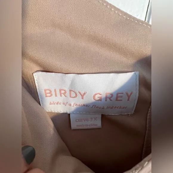 Birdy Grey devin convertible dress in taupe chiffon plus size wedding bridesmaid