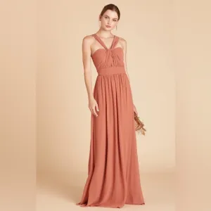 Birdy Grey GRACE CONVERTIBLE DRESS CHIFFON TERRACOTTA XXL NEW NWT BRIDESMAID