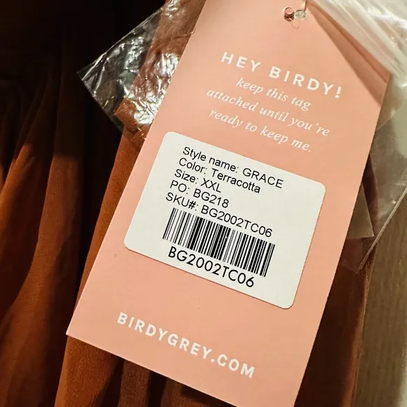 Birdy Grey GRACE CONVERTIBLE DRESS CHIFFON TERRACOTTA XXL NEW NWT BRIDESMAID