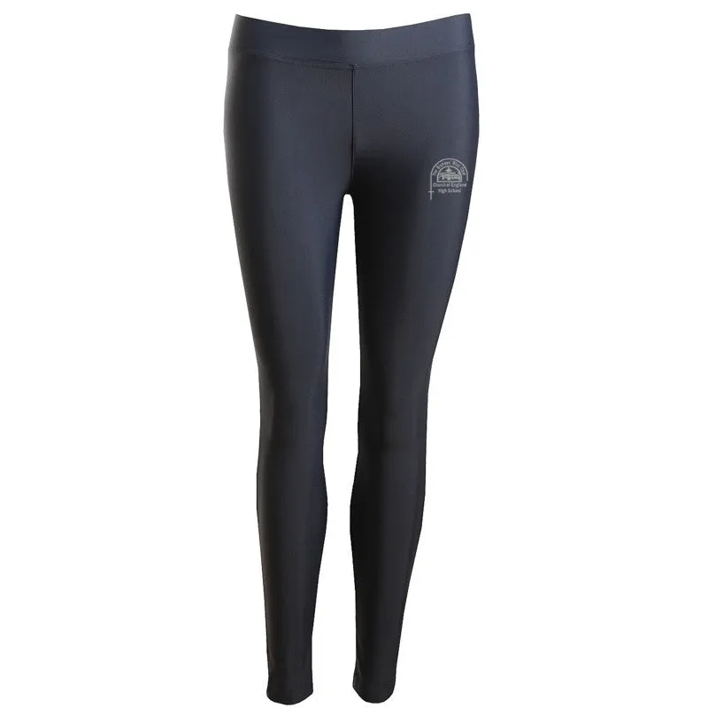 Bishop's High Girls PE Leggings Navy / Silver