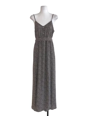Black Cheetah Blouson Dress