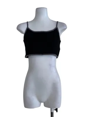 Black Plain Sleeveless Top
