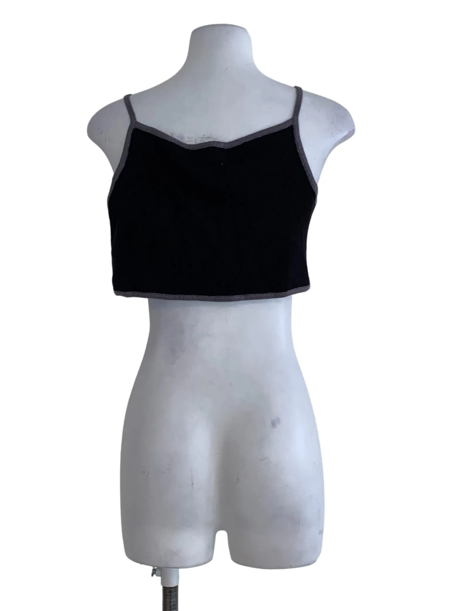 Black Plain Sleeveless Top