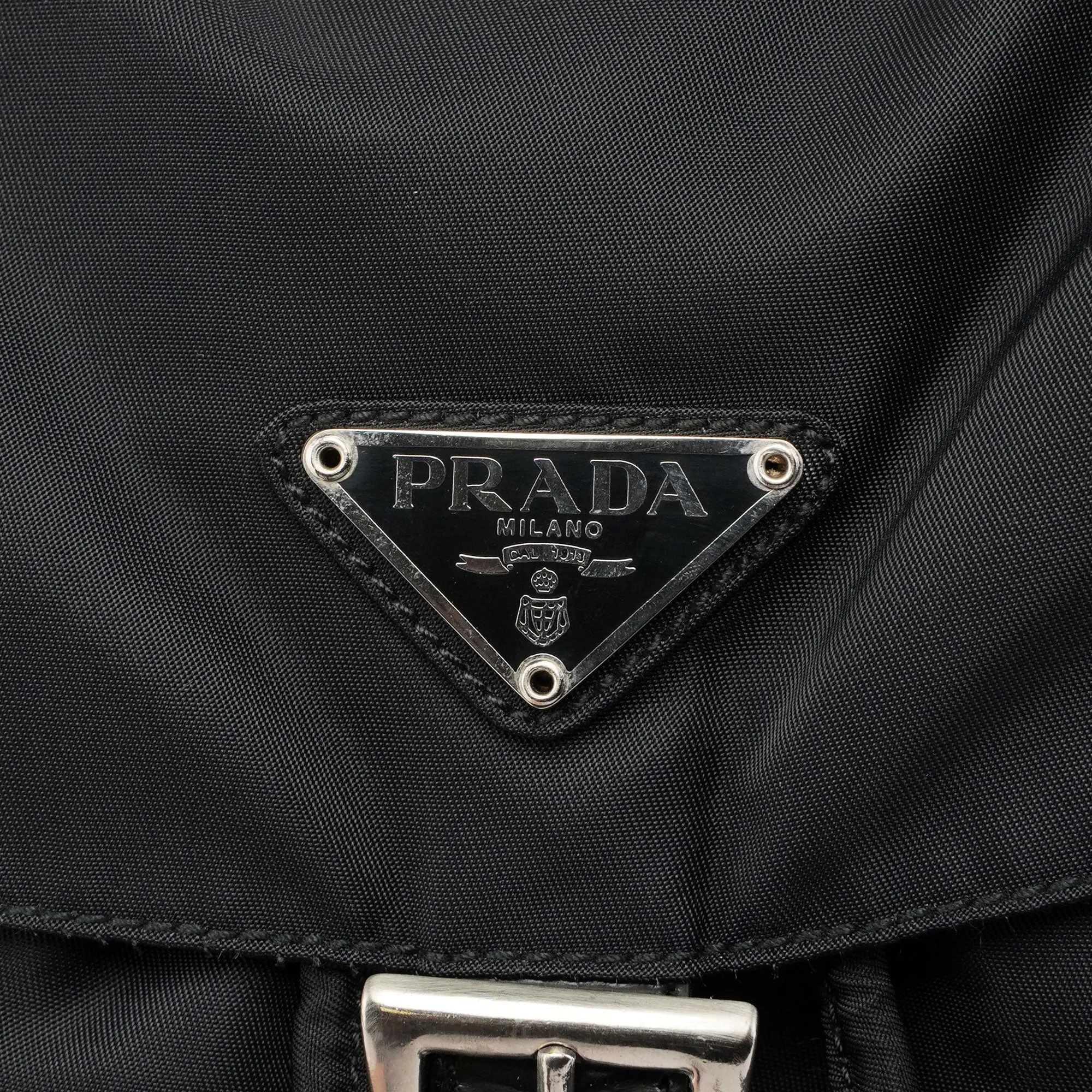 Black Tessuto Nylon Backpack
