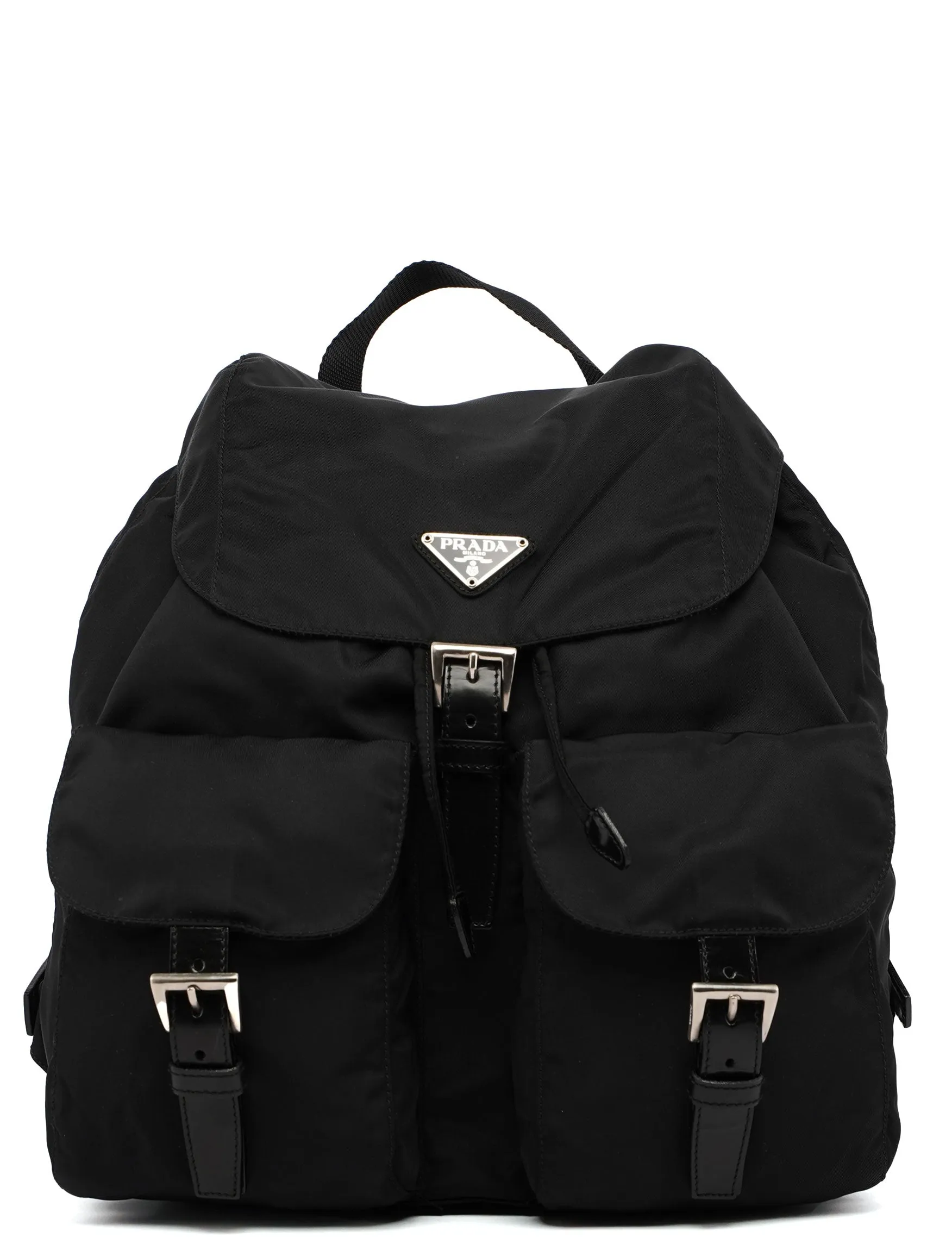 Black Tessuto Nylon Backpack
