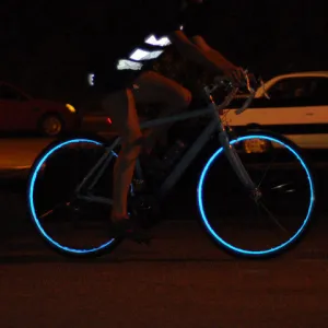 Blue Reflective Wheel Stripes