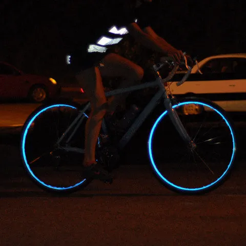Blue Reflective Wheel Stripes