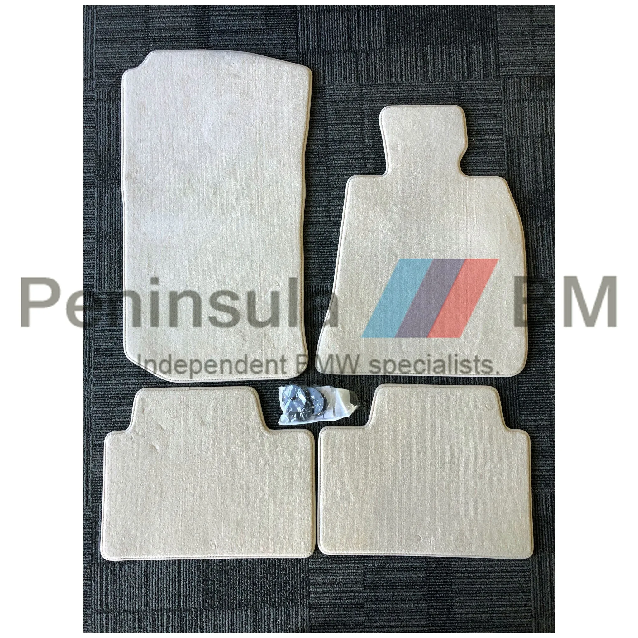 BMW Floor Mats Full Set Beige 3' G20 Genuine 51477910439