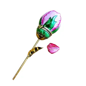 Brass Long Stem Rose for Mother's Day