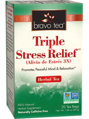 Bravo Tea, Triple Stress Relief, 20 Tea Bags